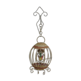 Vintage bird cage wall lamp