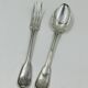Silver-Plated Metal Cutlery Set Monogram F.B.