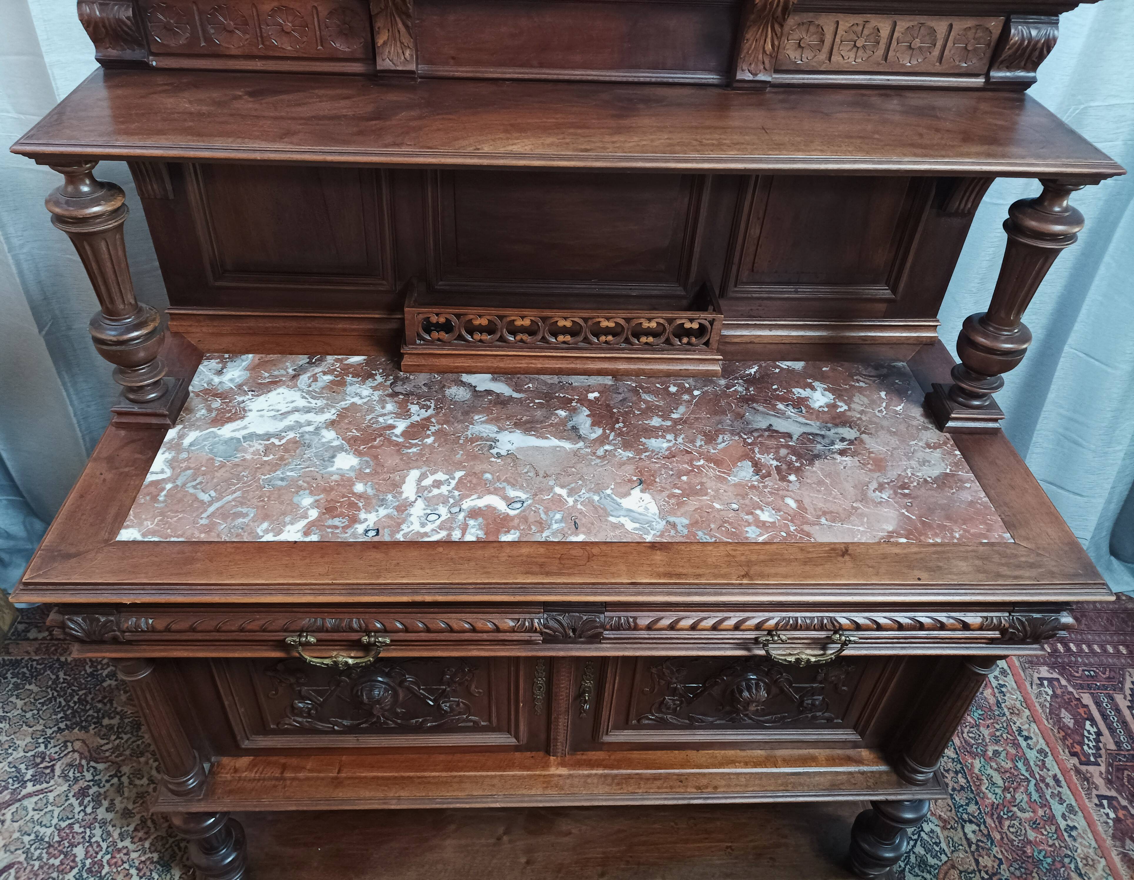 Renaissance walnut sideboard