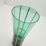 6 verres à orangeade vert émeraude