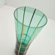 6 Emerald green orangeade glasses