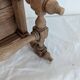 Small carved oak bench