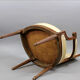 Pair of Louis XVI convertible chairs in moulded wood