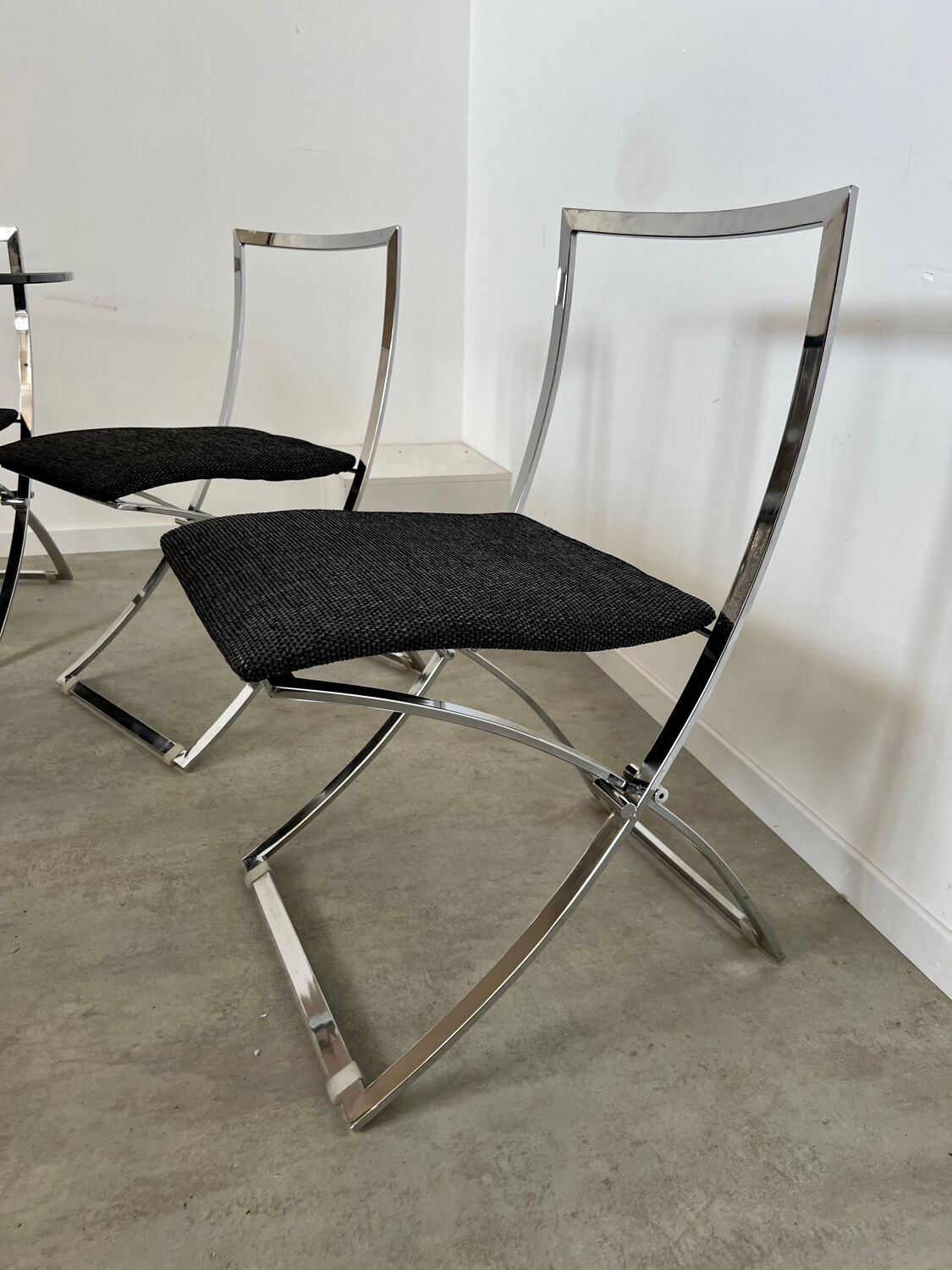 Table et 6 chaises pliante Luisa vintage design italien Marcelo Cuneo