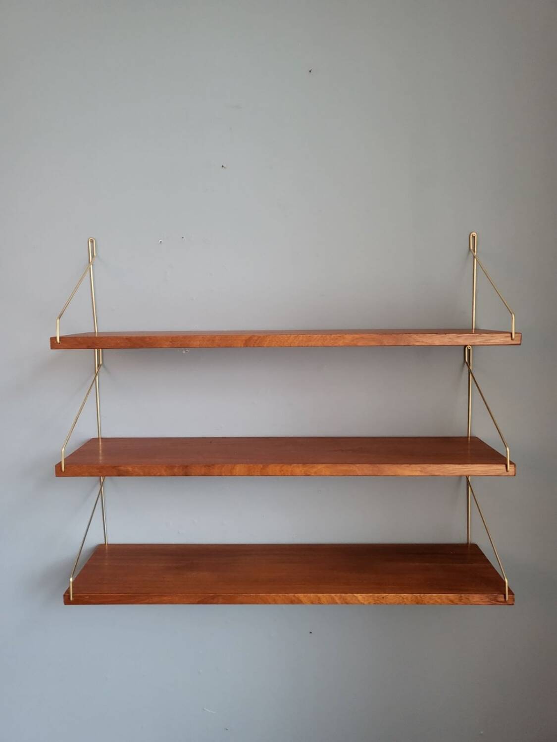 Scandinavian wall shelves 1960s, Set of 3