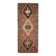 Vintage Turkish Oushak handmade wool cotton brown runner rug 137X338