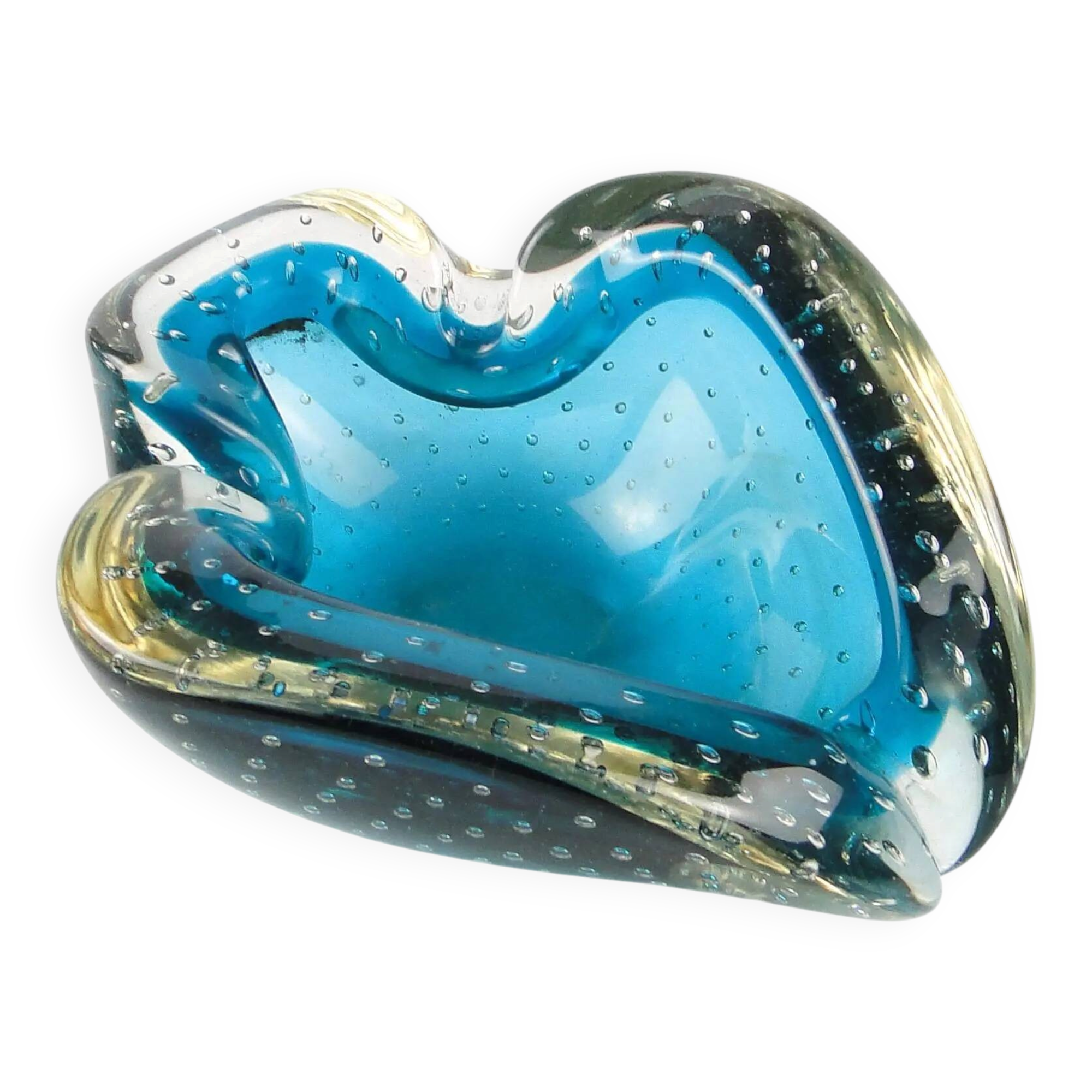 Organizer, Sommerso, Murano glass, Italy, 1950s