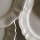8 Sarreguemines ivory plates to gadroons 20cm