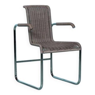 Vintage Tecta B20 armchair, minimalist tubular chair.