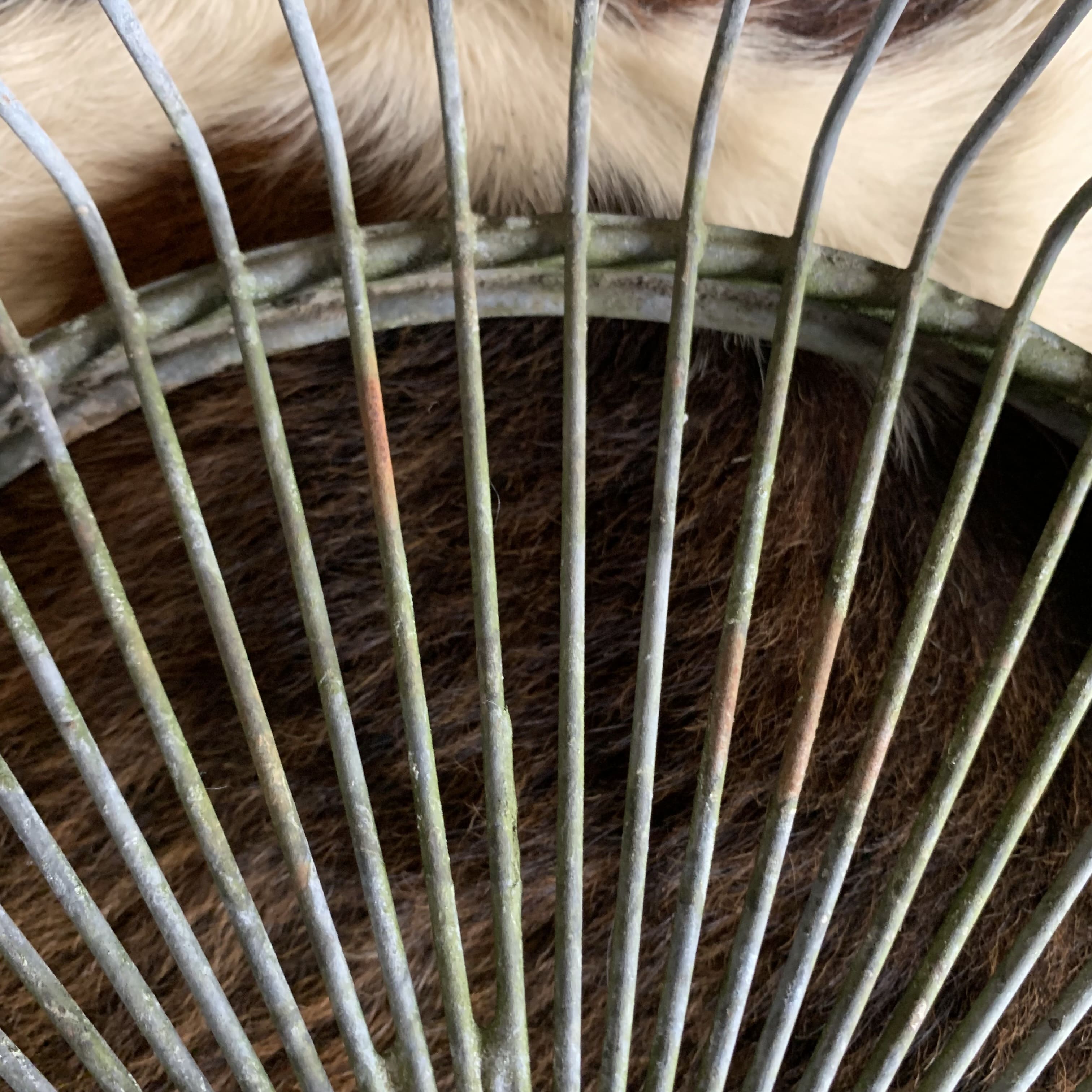 Large metal basket / basket, industrial style