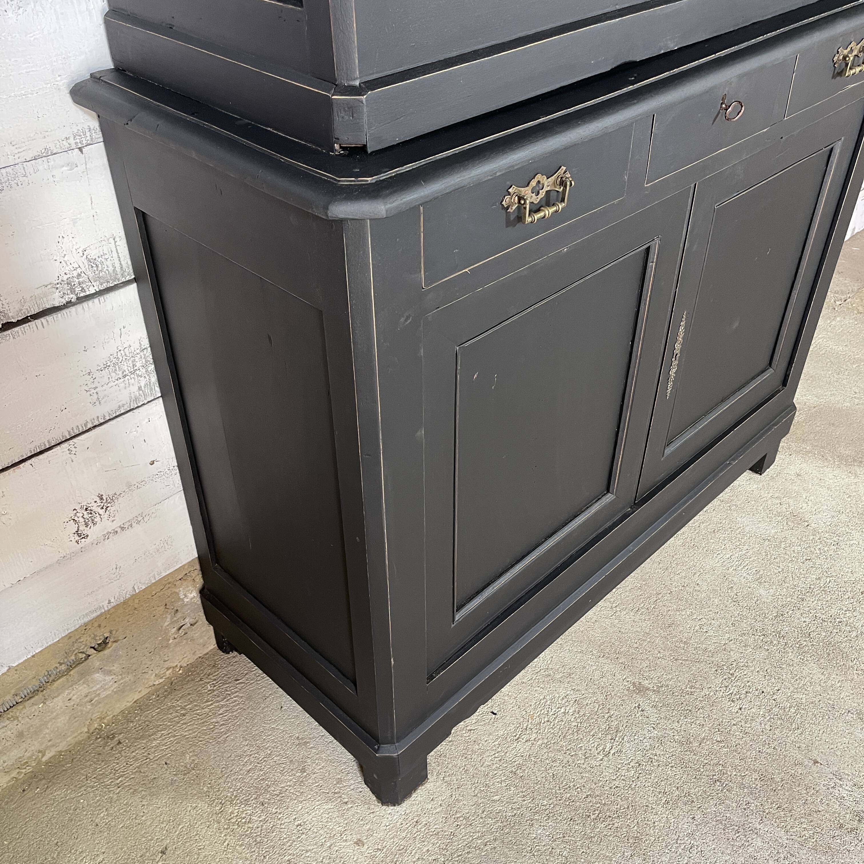 Vaisselier early XX th black patina