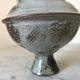 Signed ceramic flower-picker vase