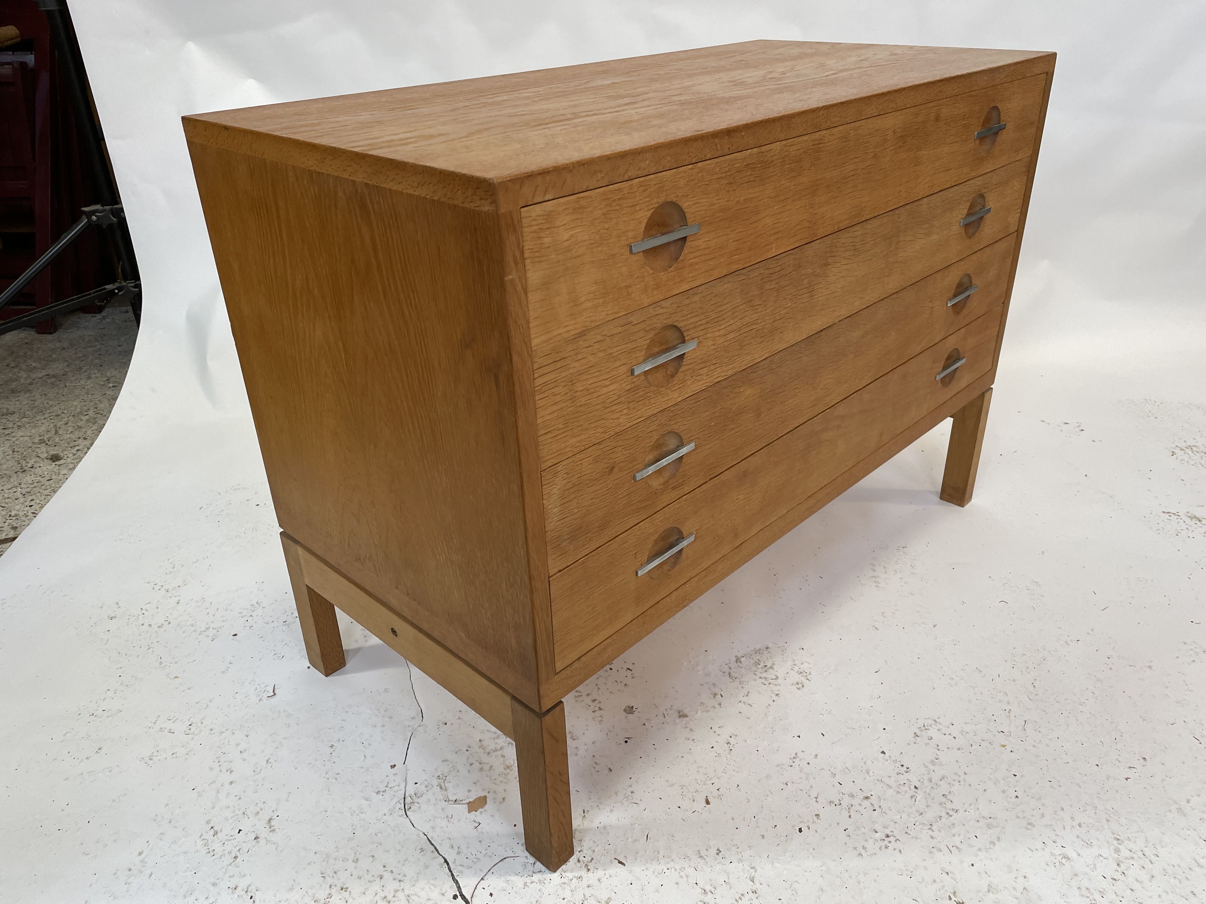 Hans J Wegner oak chest of drawers for RY Møbler, Denmark 60
