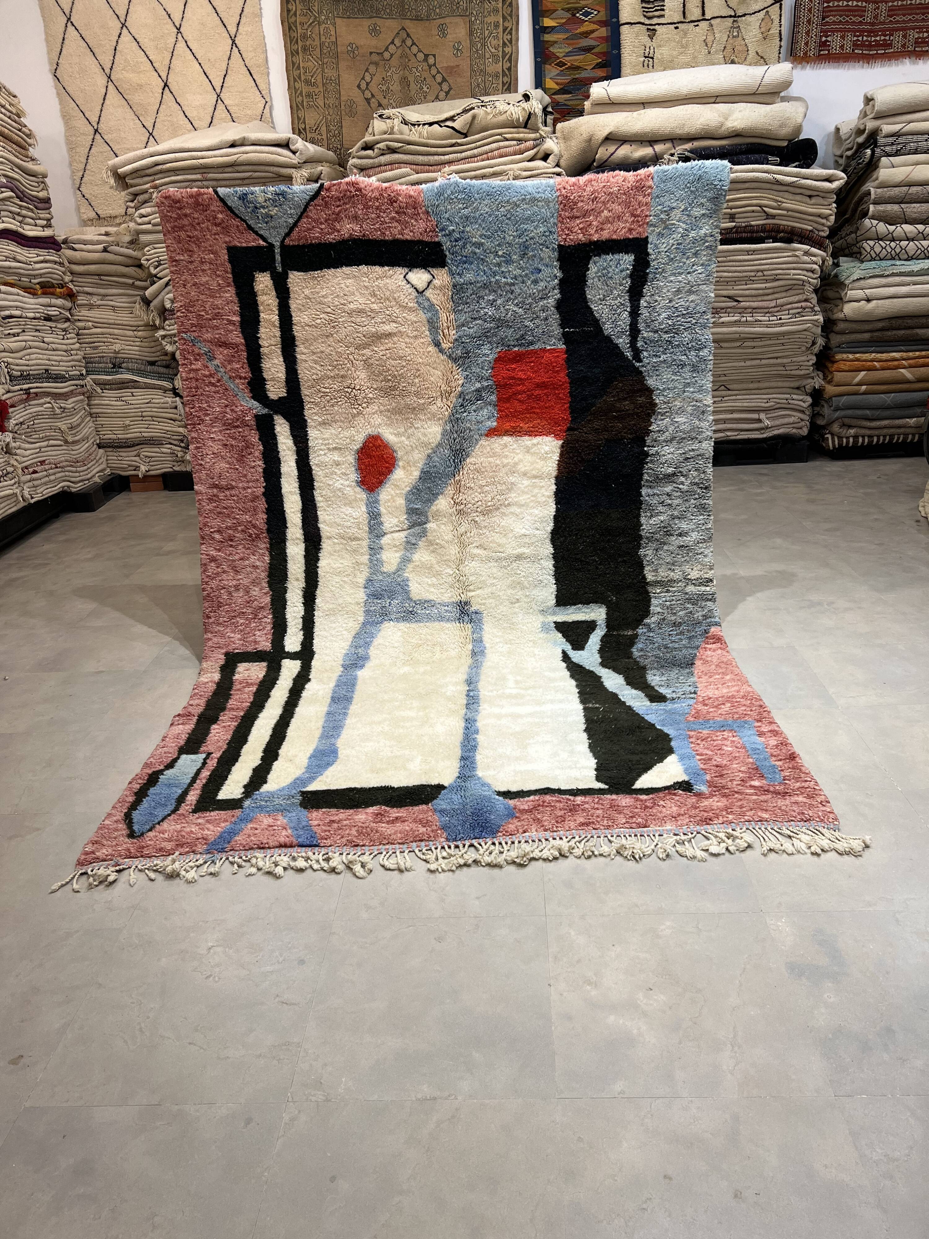 Colorful M'rirt carpet - 333x276cm