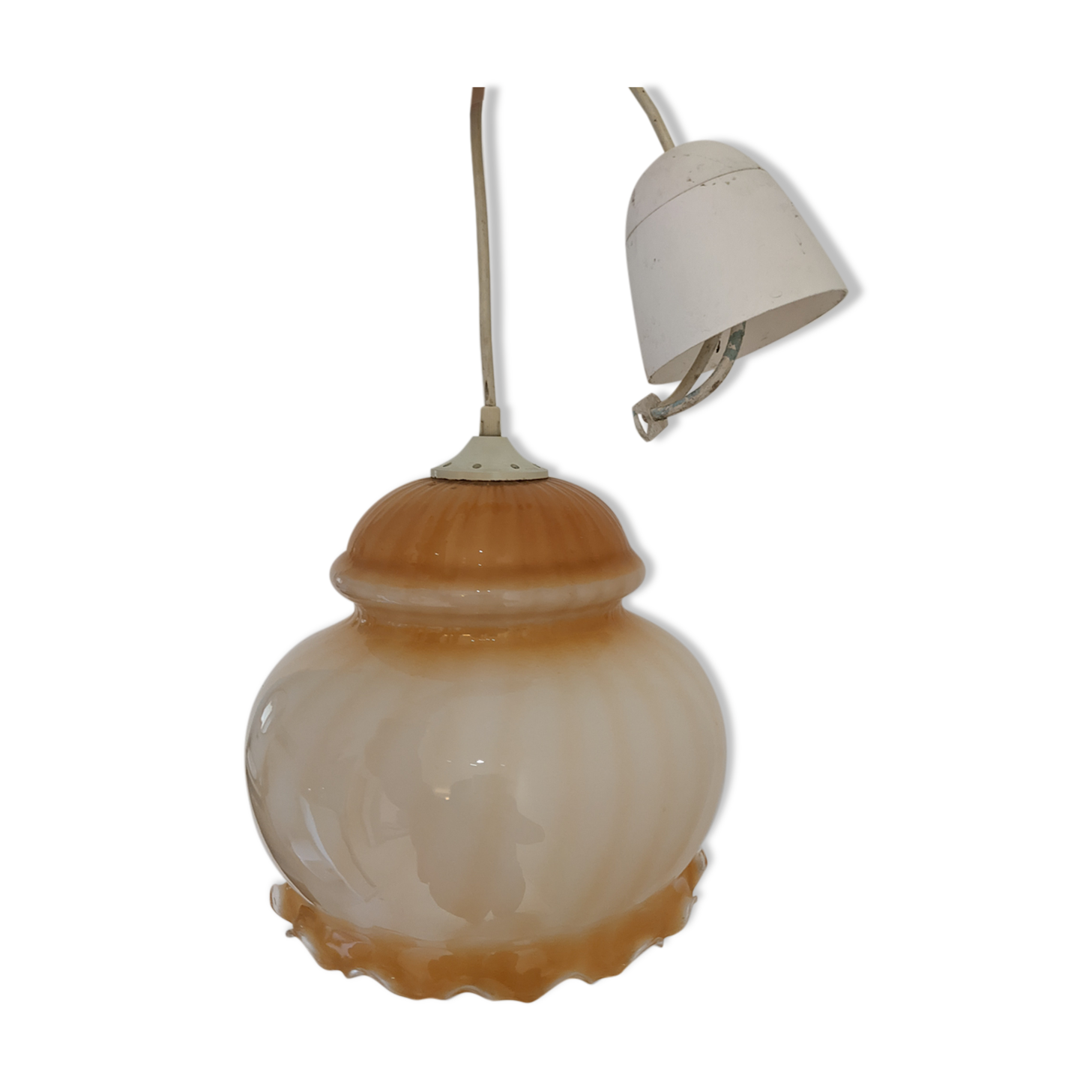 Pendant lampshade glass pendant lights retro old pink peach