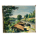 Paysage de village signé Faucher