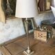 Metal lamp with lampshade