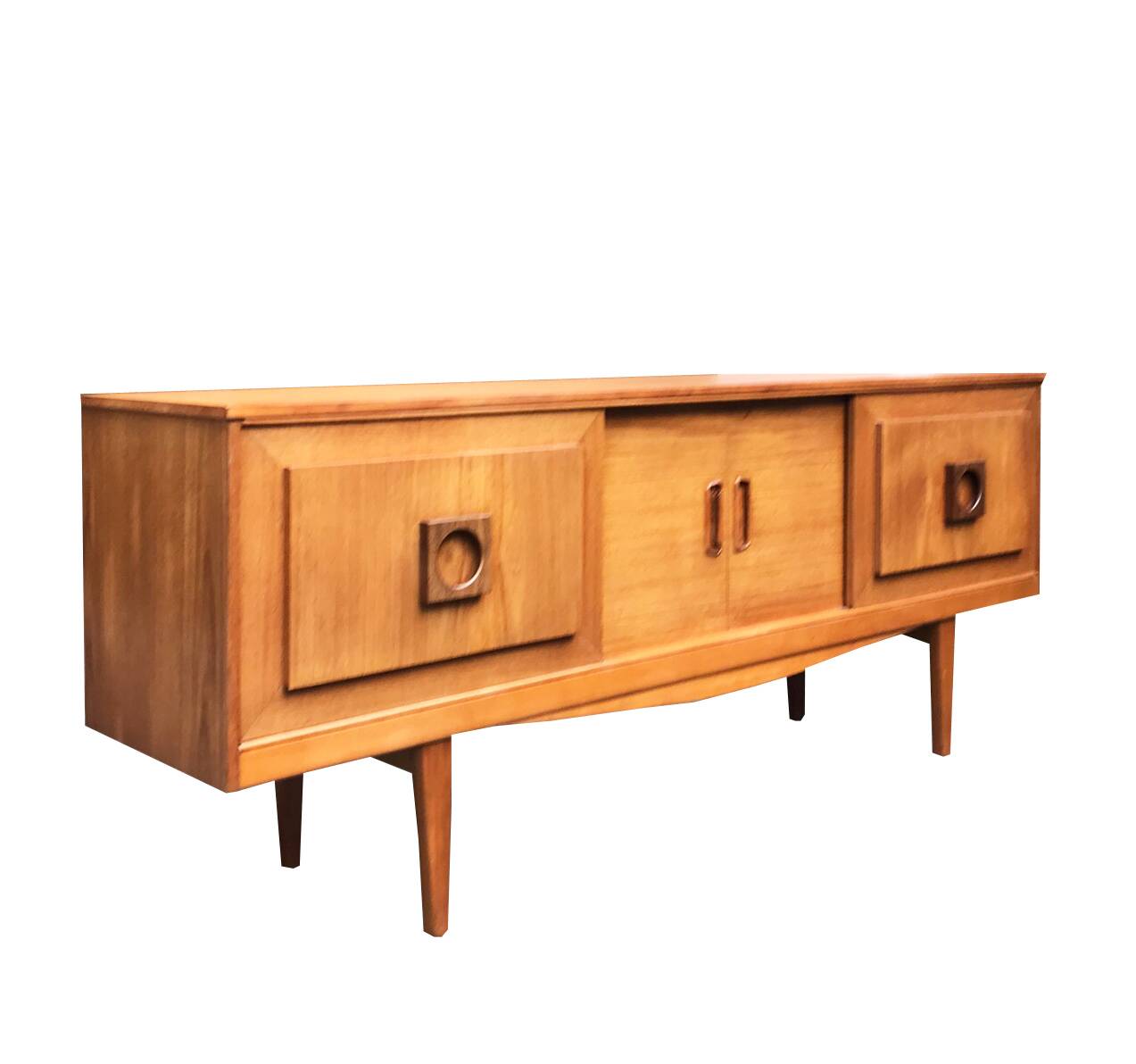 Sliding teak sideboard from the 1970s.