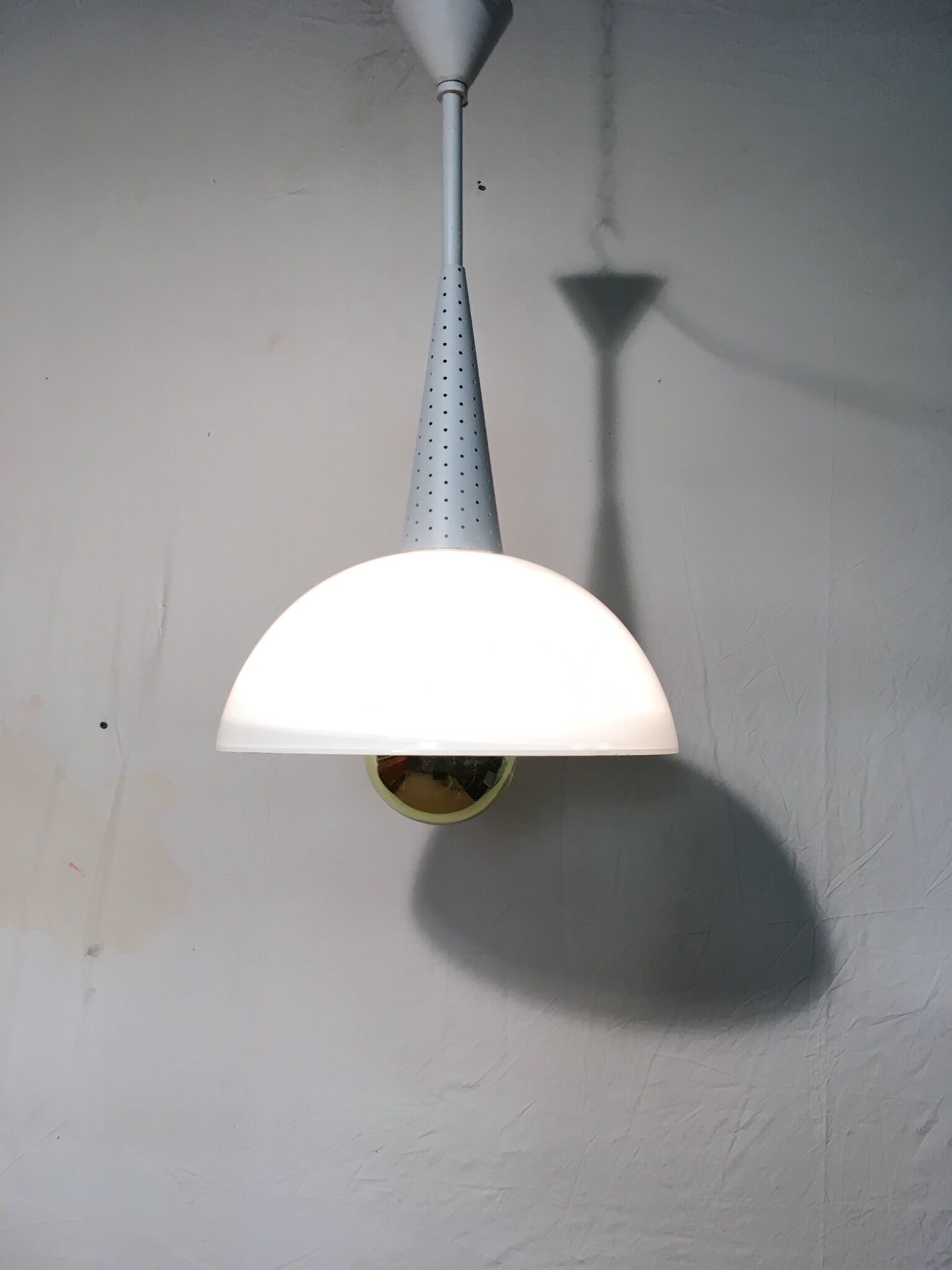 Workshop suspension lamp 1950 circa