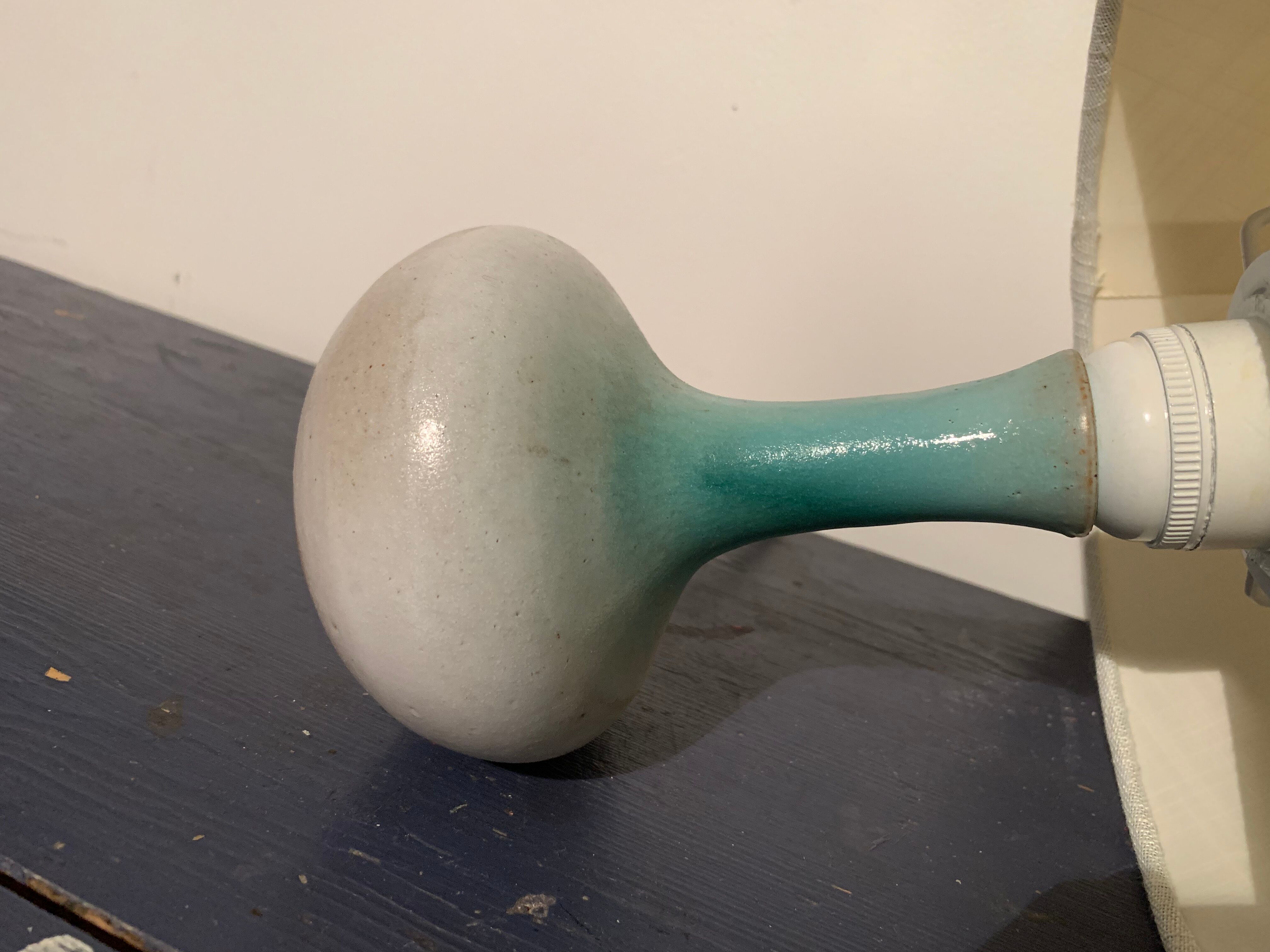 Vintage stoneware lamp