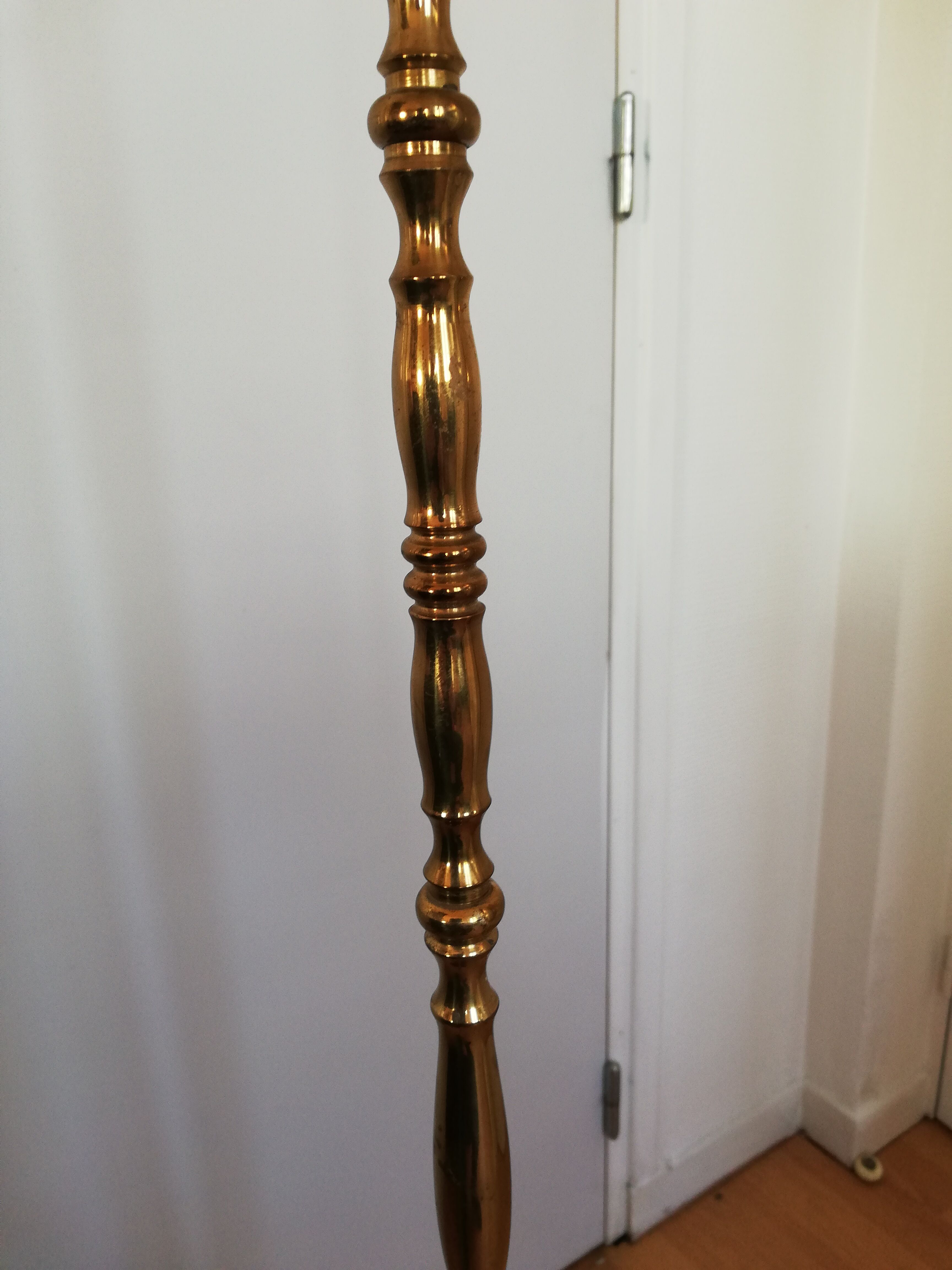 Lamp lamppost Golden Tripod way modernist bamboo