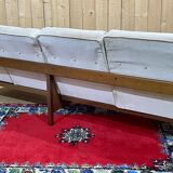 Scandinavian 4-seater sofa from the 70s in teak