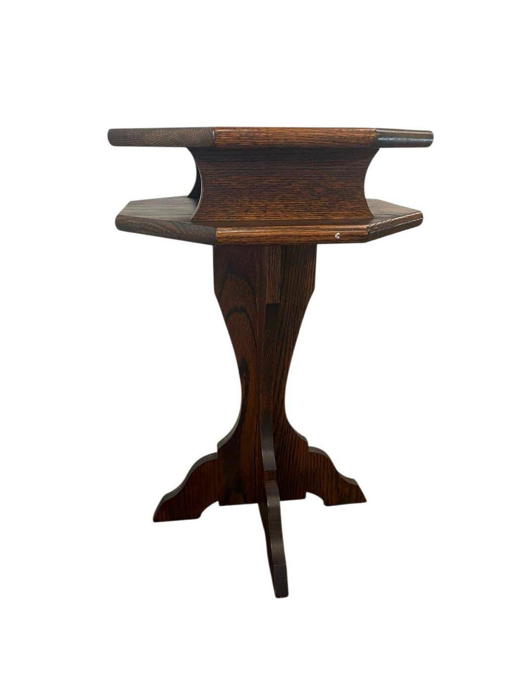 Table d'appoint vintage en bois / table pour plantes / table de chevet