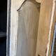 Eighteenth-century corner cabinet with a patina.
