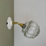 Vintage glass globe wall light