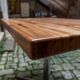 Table en noyer lamellé collé des années 60