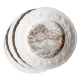 Assiettes plates Gien (lot de 3)