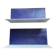 Pair of contemporary shelves in aluminum and stained wood