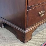 English Georgian donkey desk from the 19th century, mahogany and oak.