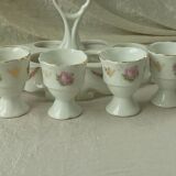 Porcelain shell service decorated garland of flowers