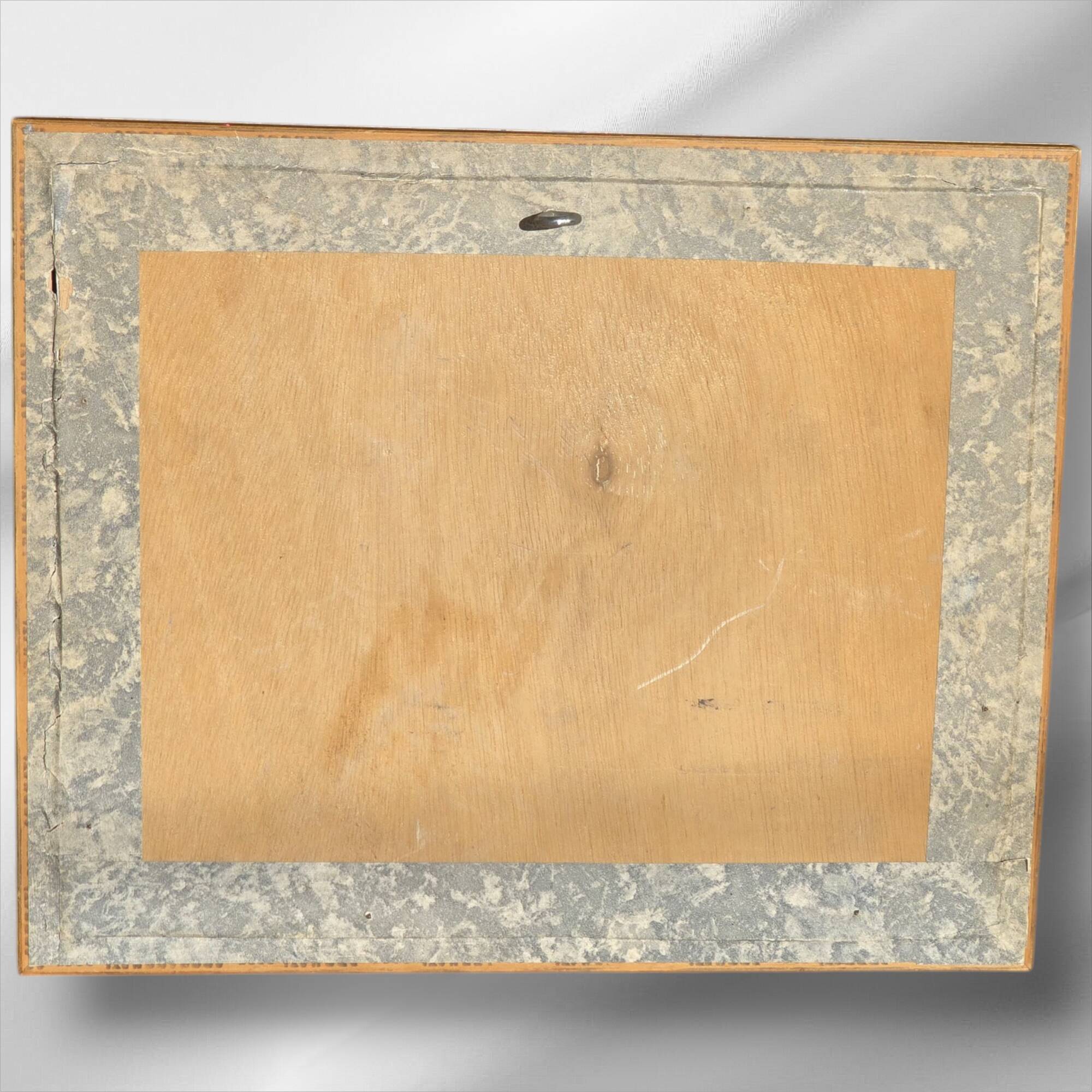 Original signed framed oil painting Fishing Wharf Port