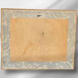 Peinture à l'huile encadrée originale signée "Quai de pêche port"