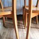 Lot de 4 chaises bistrot en bois peint