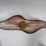 Fruit cup vintage Murano glass 1960 purple yellow