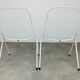 Pair of 50s steel wire chairs by Stella