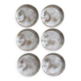 Set of 6 fish plates in ceramic – Sarreguemines