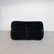 Collectible Anfibio Sofa Bed, black velvet lounge chair, Italian Space Age