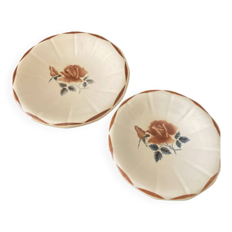 Pair of plates Digoin Sarreguemines
