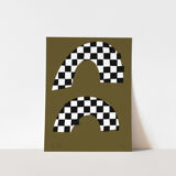 Framed abstract giclee art print 50x70cm