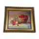 Ancient still life with cherries - peaches Oil on canvas 59x50 cm