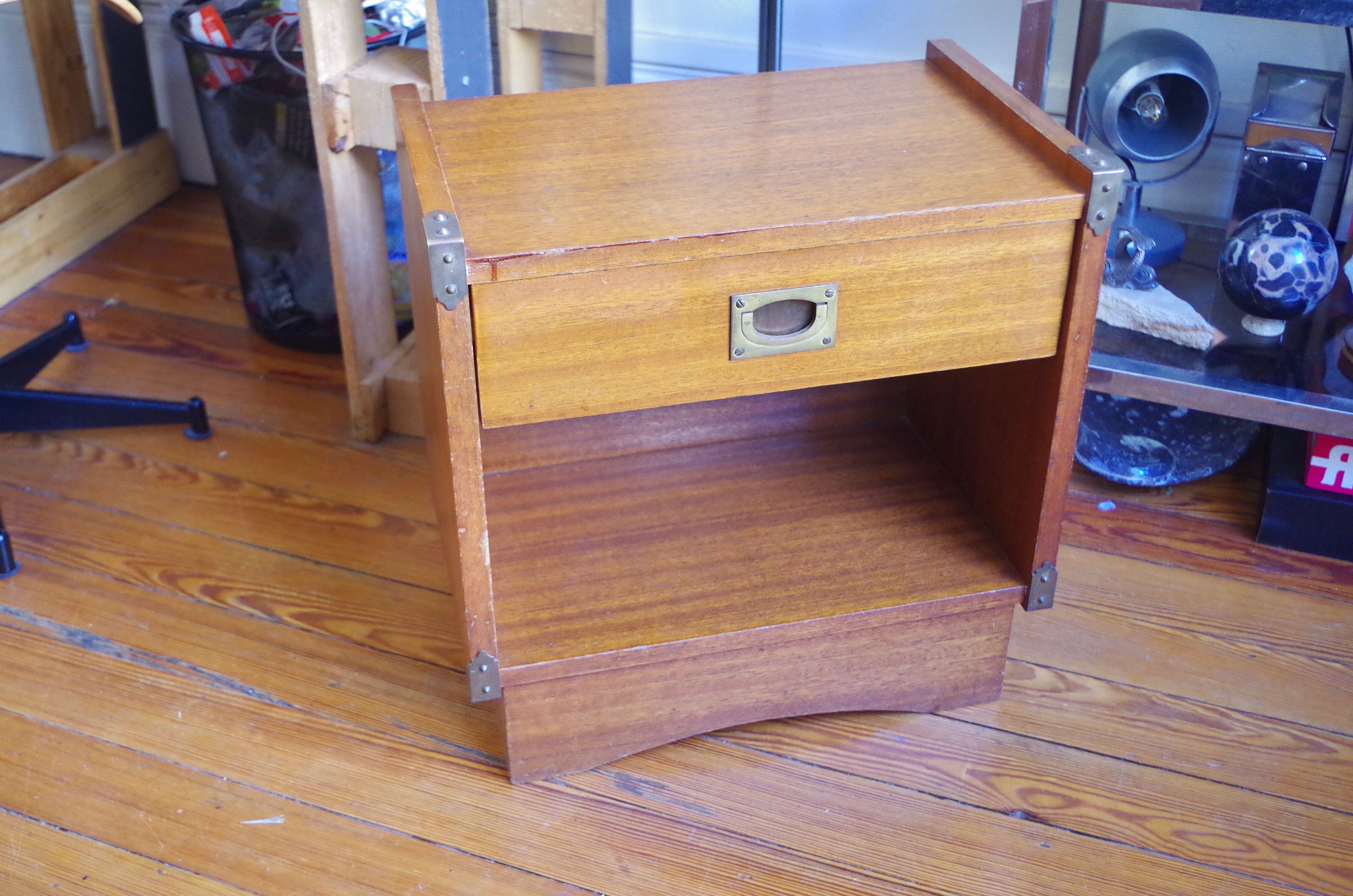 Vintage boat marine bedside table 70's