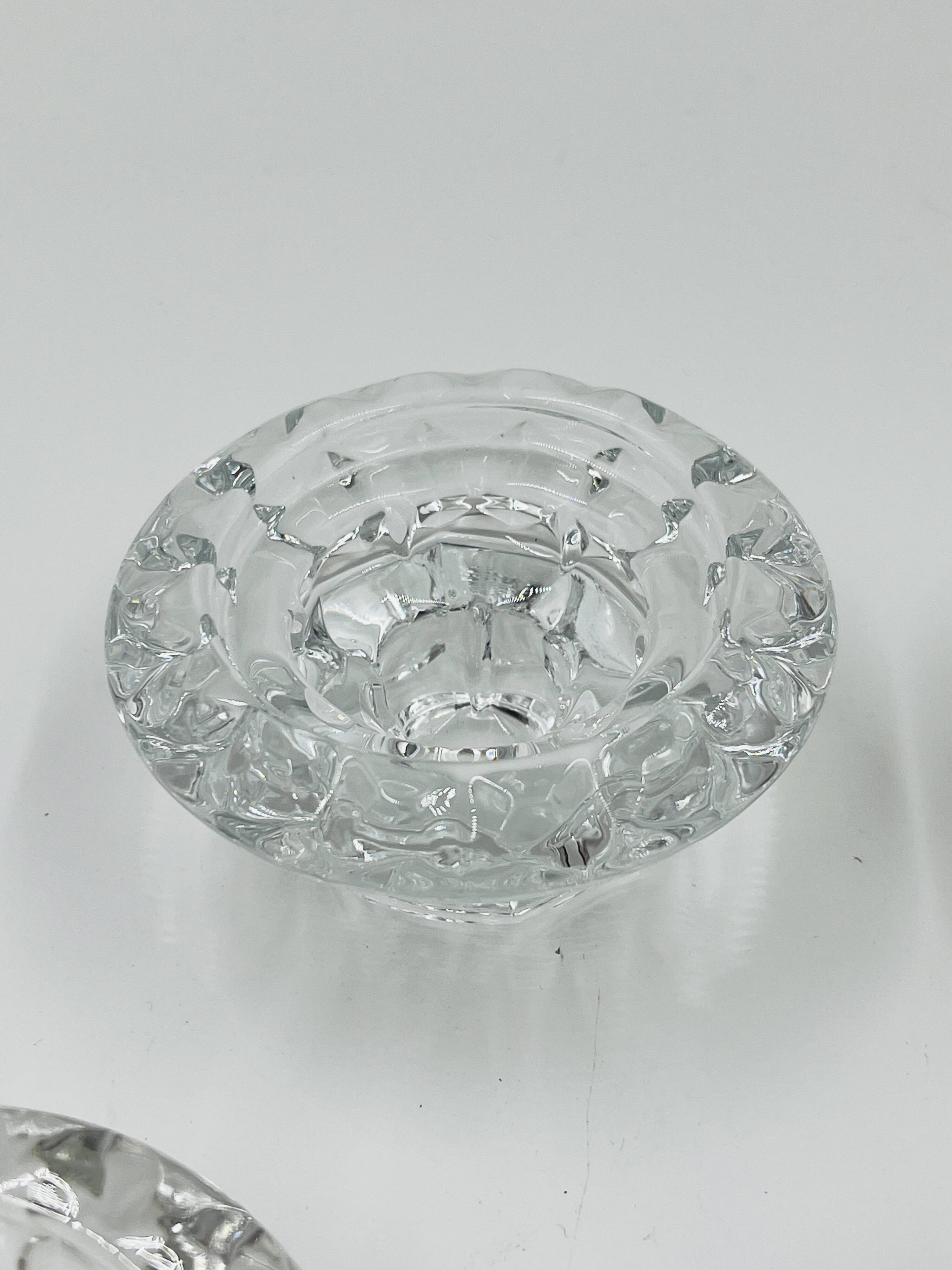 Set of 4 Cut Crystal Candle Holders Bolsius France 70s