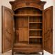 Dauphinoise wardrobe in Louis XV style in walnut, storage sideboard H:2.20m