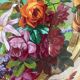 Tableau HSP "étude de fleurs - roses" Projet d'architecture Art Nouveau + c