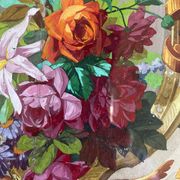 Tableau HSP "étude de fleurs - roses" Projet d'architecture Art Nouveau + c