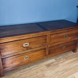 Solid Mahogany Wood TV Cabinet